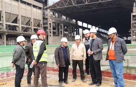 唐峰、何勇到魚峰水泥技改項(xiàng)目調(diào)研指導(dǎo)