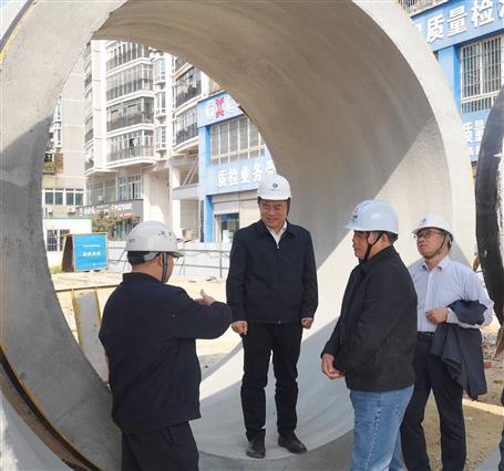 廖立波到勝利干渠項目調(diào)研指導